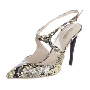 Giorgio Armani Snakeskin Ankle Strap Heel Stiletto Size 9